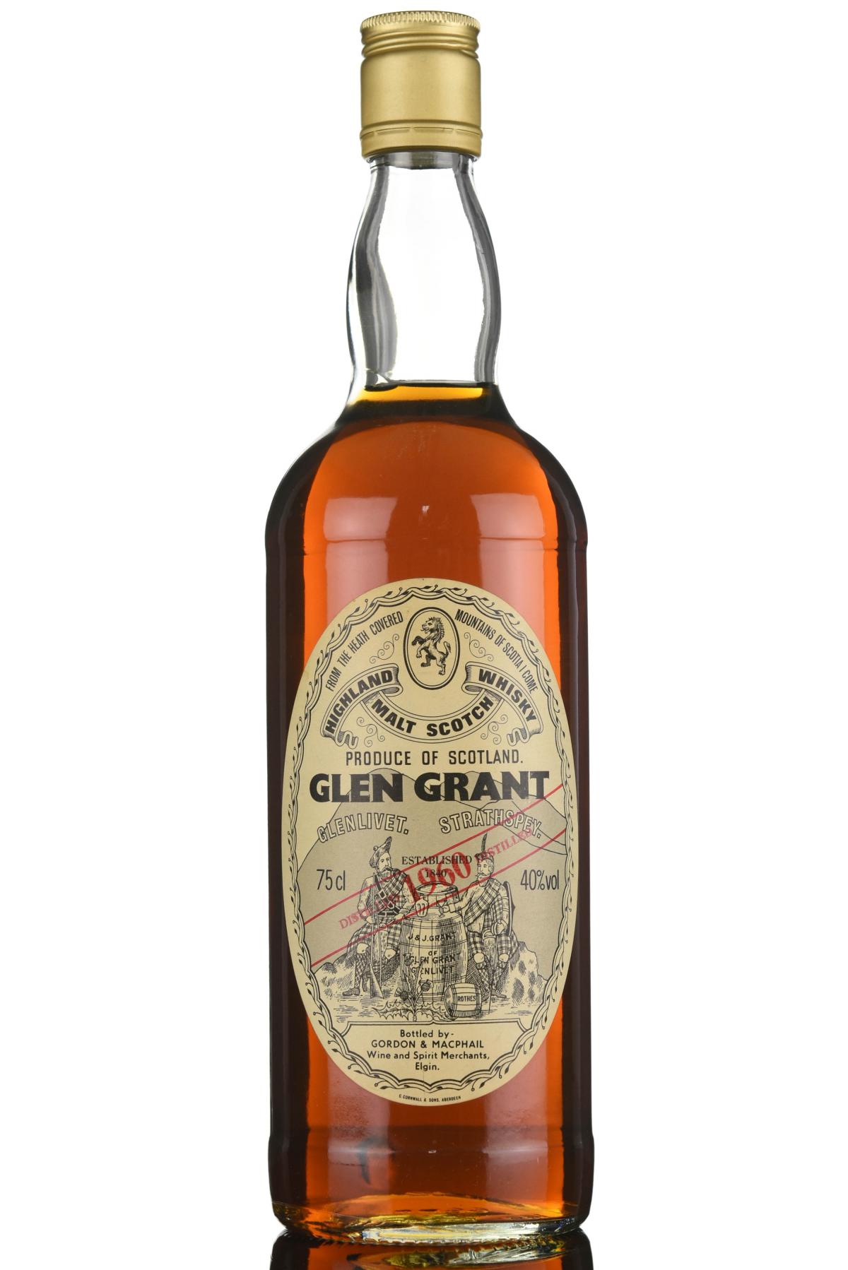 Glen Grant 1960  Gordon  MacPhail  1980s