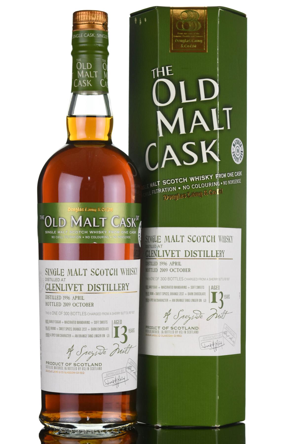 Glenlivet 1996-2009 - 13 Year Old - Douglas Laing - Old Malt Cask
