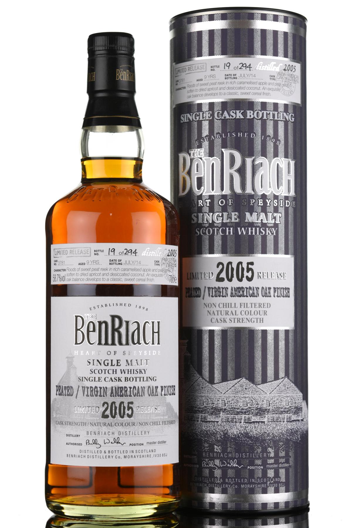 Benriach 2005 - 2014 9 Single Cask 3781