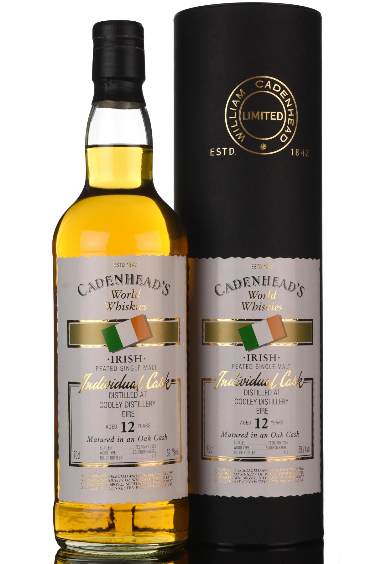 Cooley 12 Year Old - Irish Whiskey - Cadenheads World Whiskies