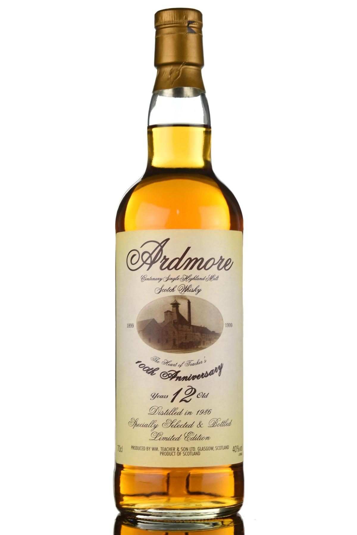 Ardmore 1986-1999 - 12 Year Old - 100th Anniversary