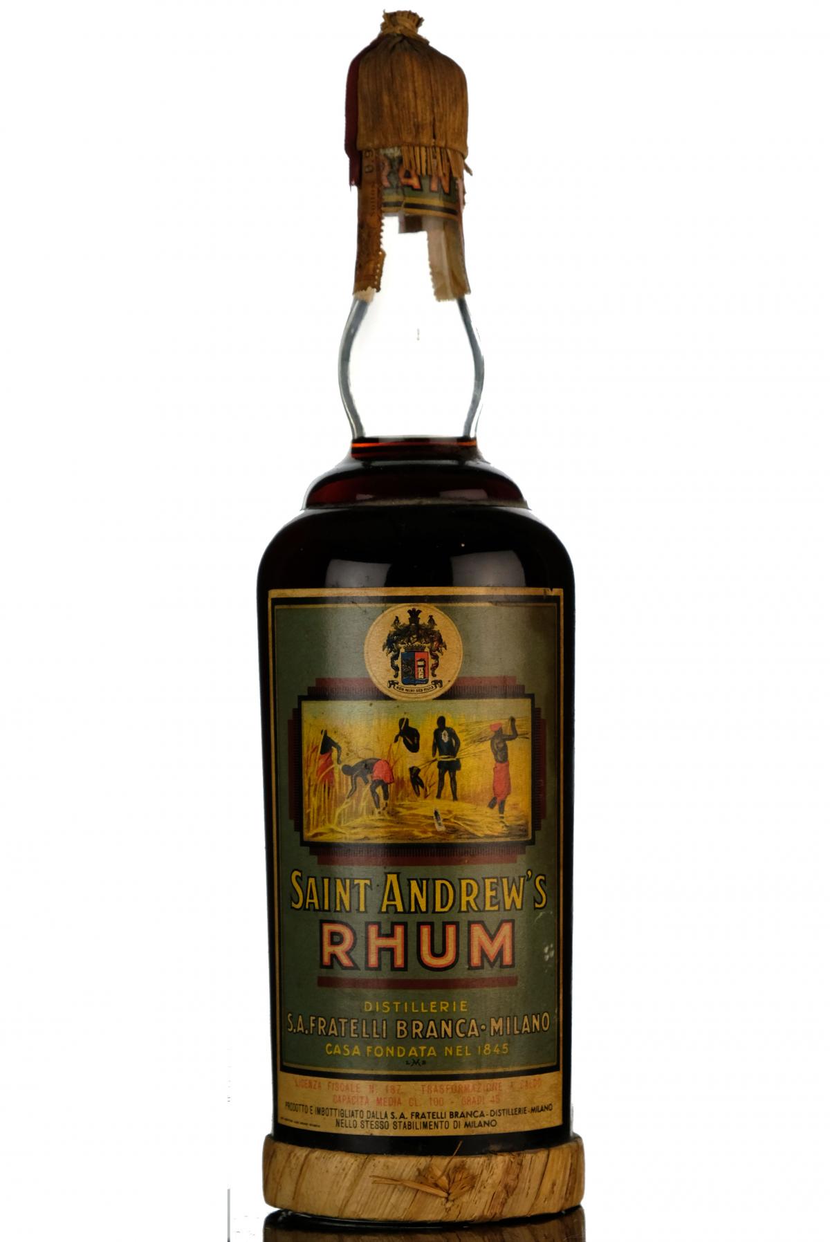 Saint Andrews Rhum - Circa 1950s - 1 Litre