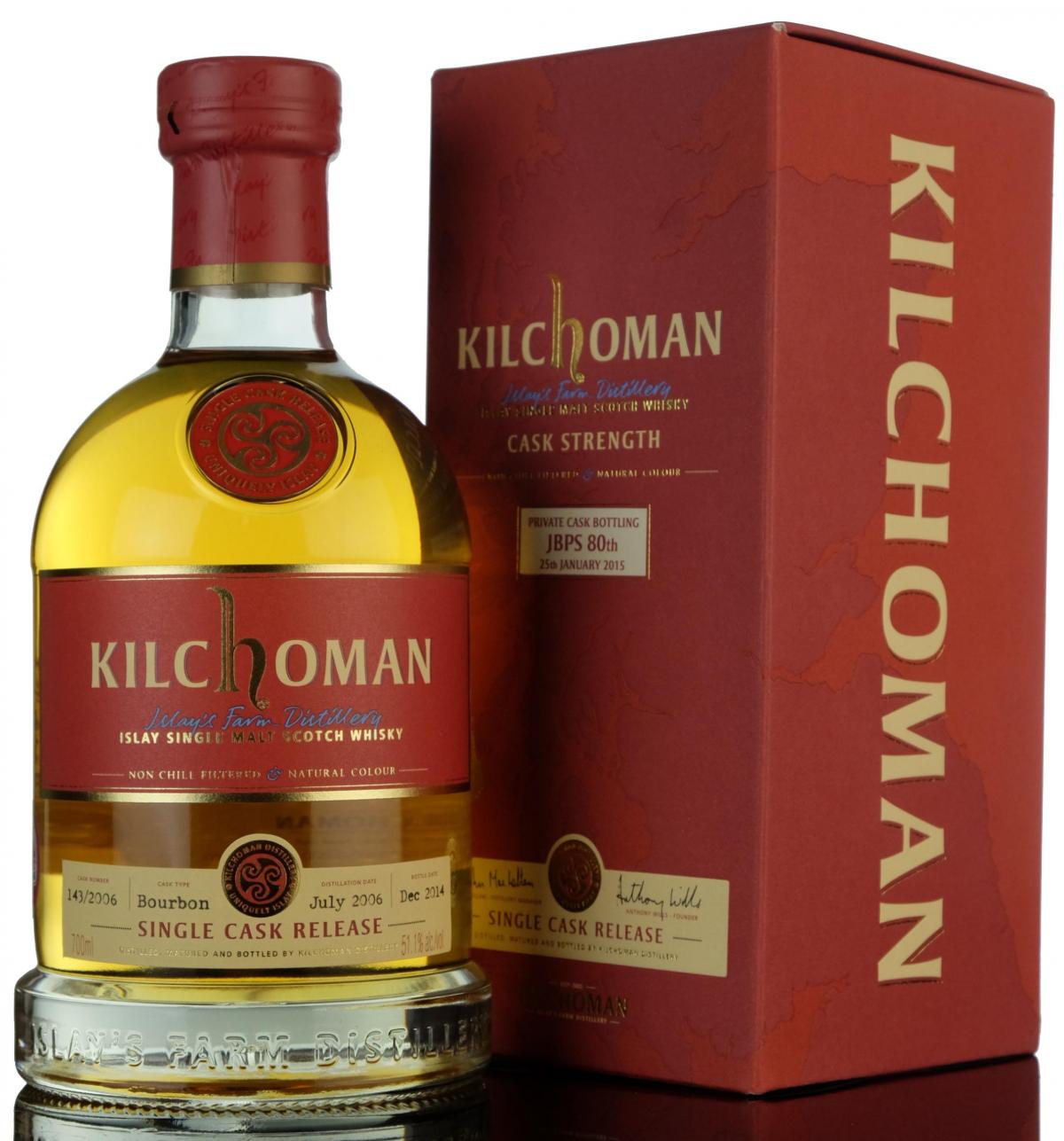 Kilchoman 2006-2014 - Private Cask Bottling