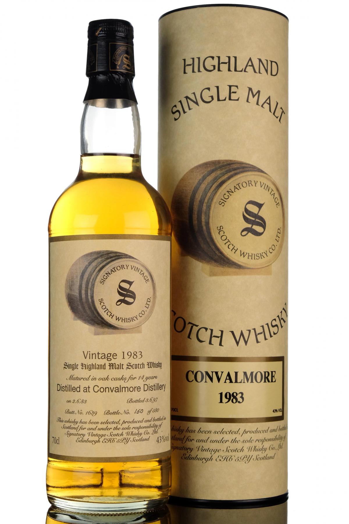 Convalmore 19831997 14 Year Old Signatory Vintage