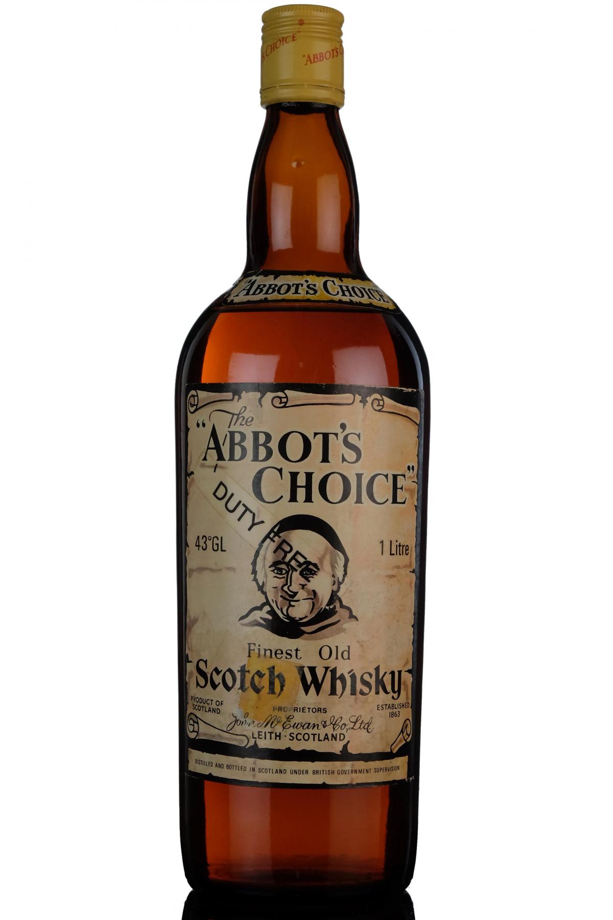 Abbots Choice  1980s  1 Litre