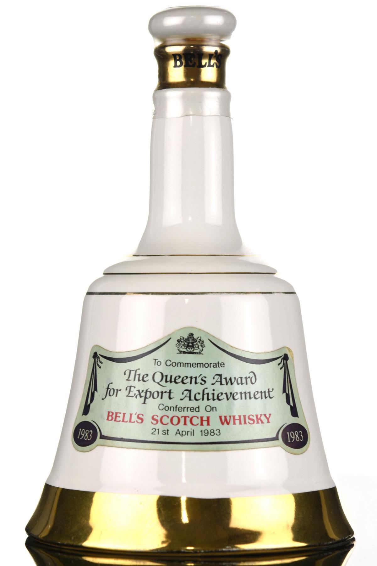 Bells The Queens Award For Export Achievement 1983