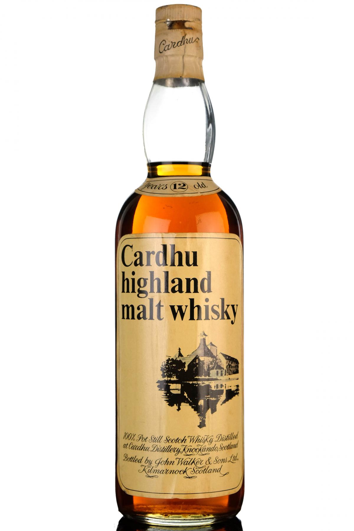 Cardhu 12 Year Old  Circa 1970