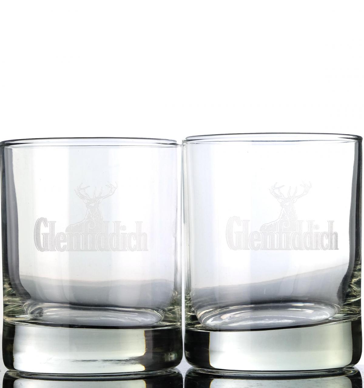 2 x Branded Glenfiddich Glasses