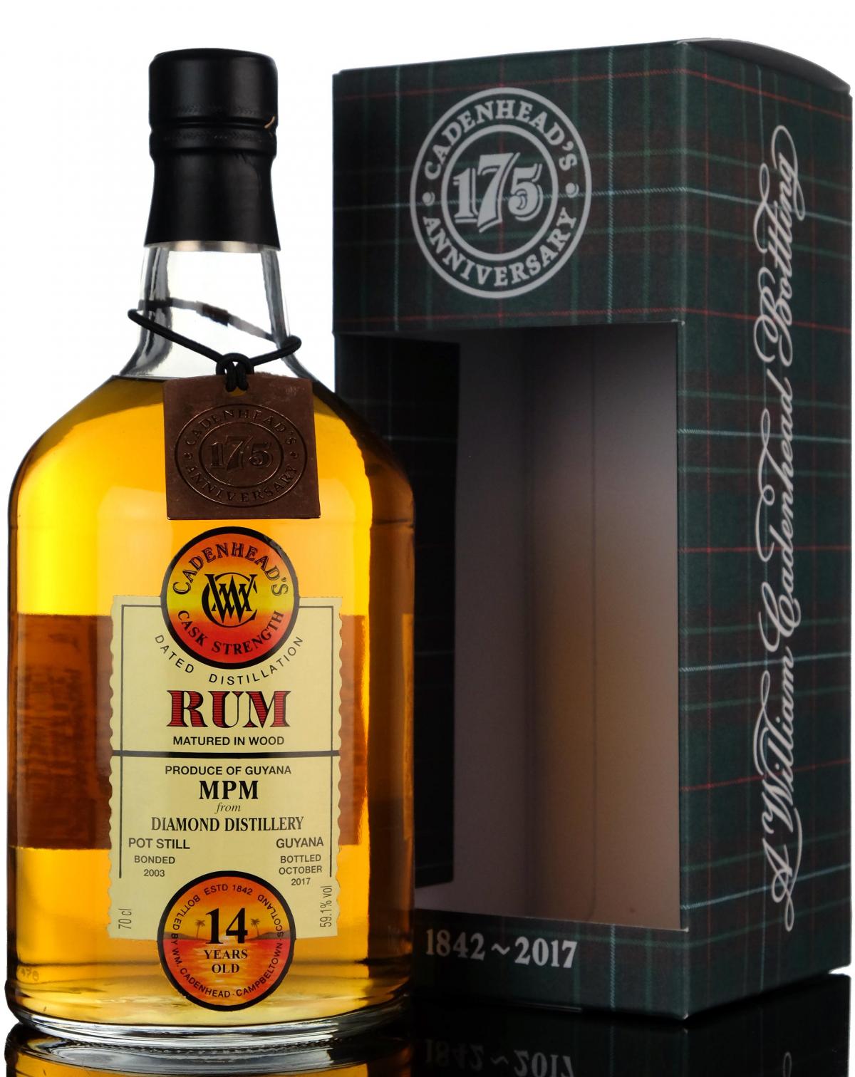 Diamond 20032017  14 Year Old  Cask Strength  Cadenheads Rum
