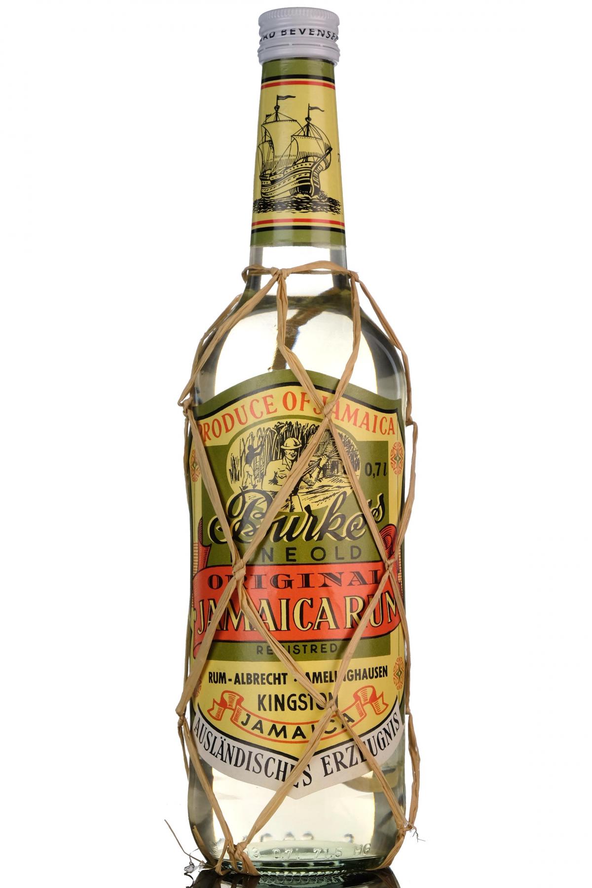 Burkes Fine Old Jamaica Rum - Circa 1980