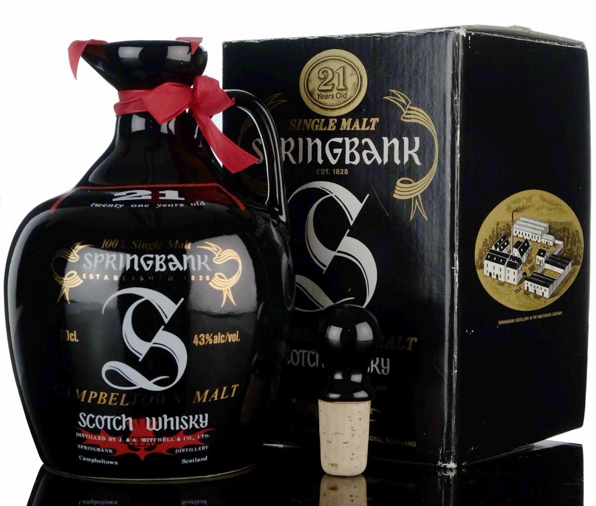 Springbank 21 Year Old - 1990s - Ceramic Decanter