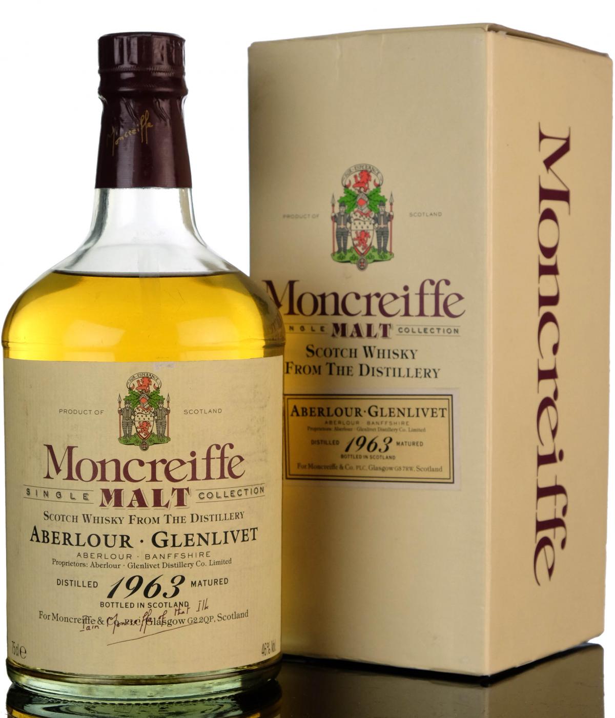 Aberlourglenlivet 1963 23 Moncreiffe
