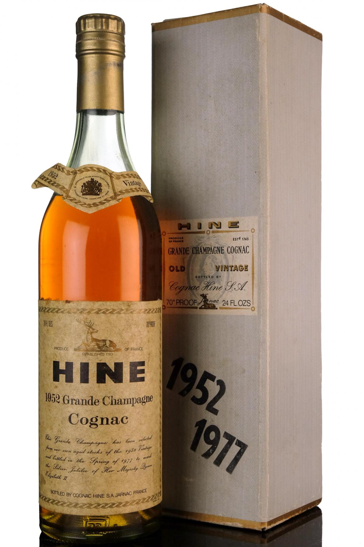 Hine 1952-1977 Grande Champagne Cognac