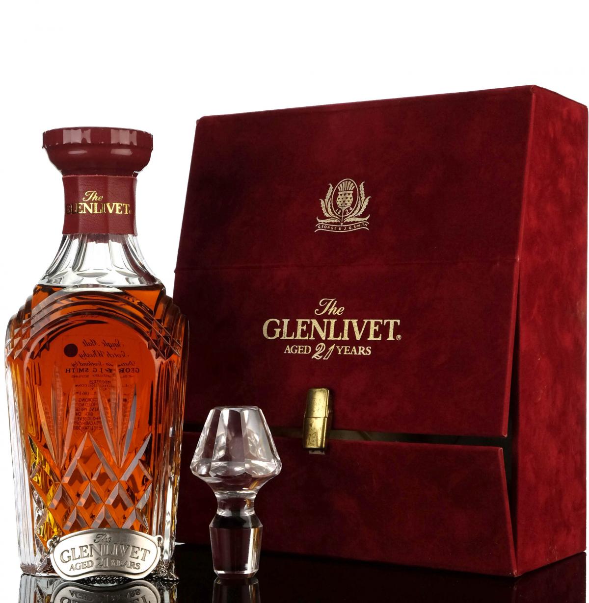 Glenlivet 21 Stuart Crystal Decanter Us Import
