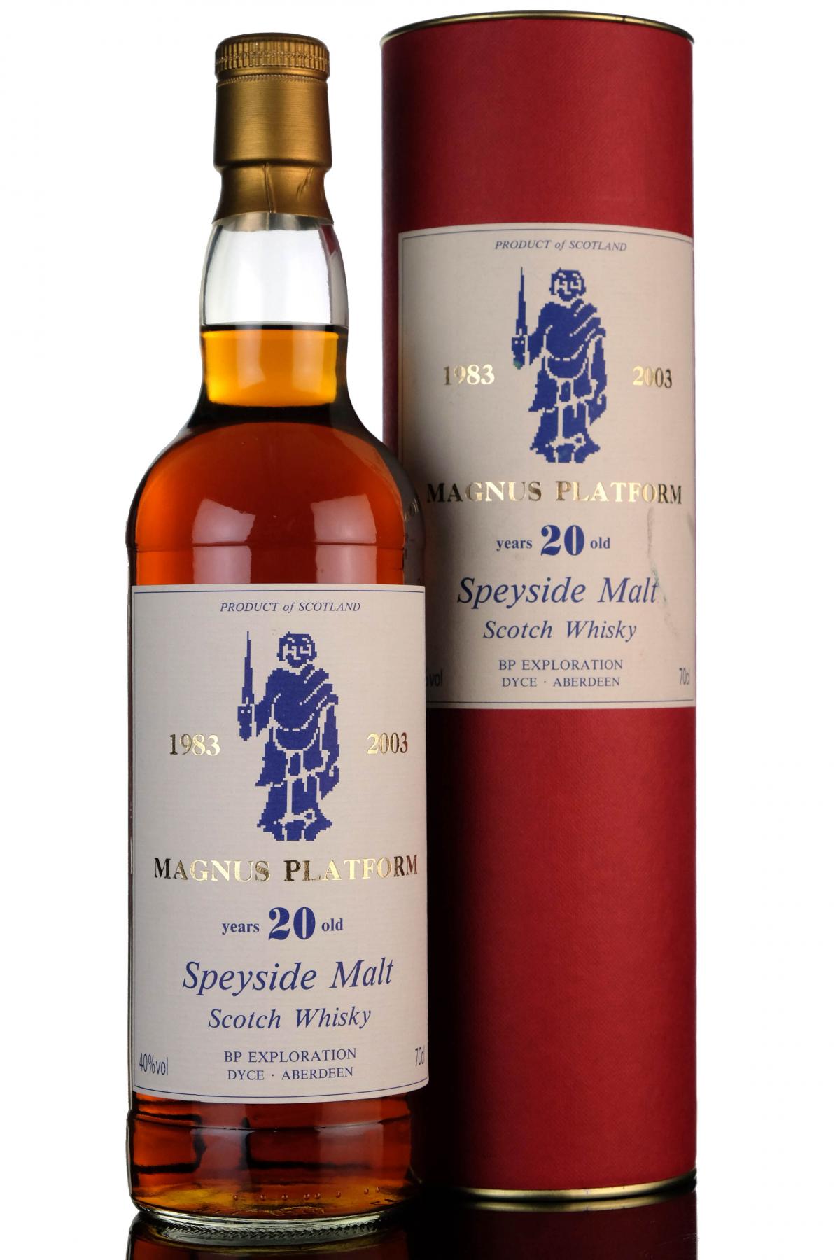 Glenfarclas 20 Year Old Magnus Platform BP Exploration 2003
