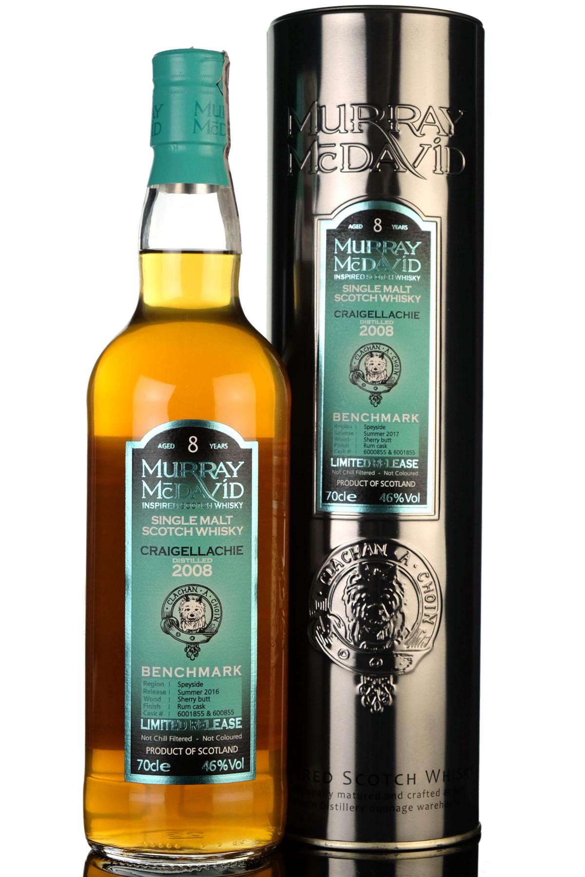 Craigellachie 2008-2016 - 8 Year Old - Murray McDavid