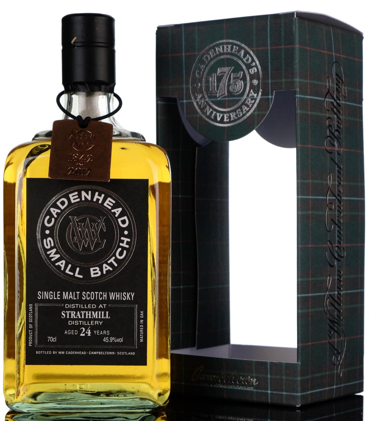 Strathmill 19922017 24 Year Old Cadenheads Small Batch 175th Anniversary