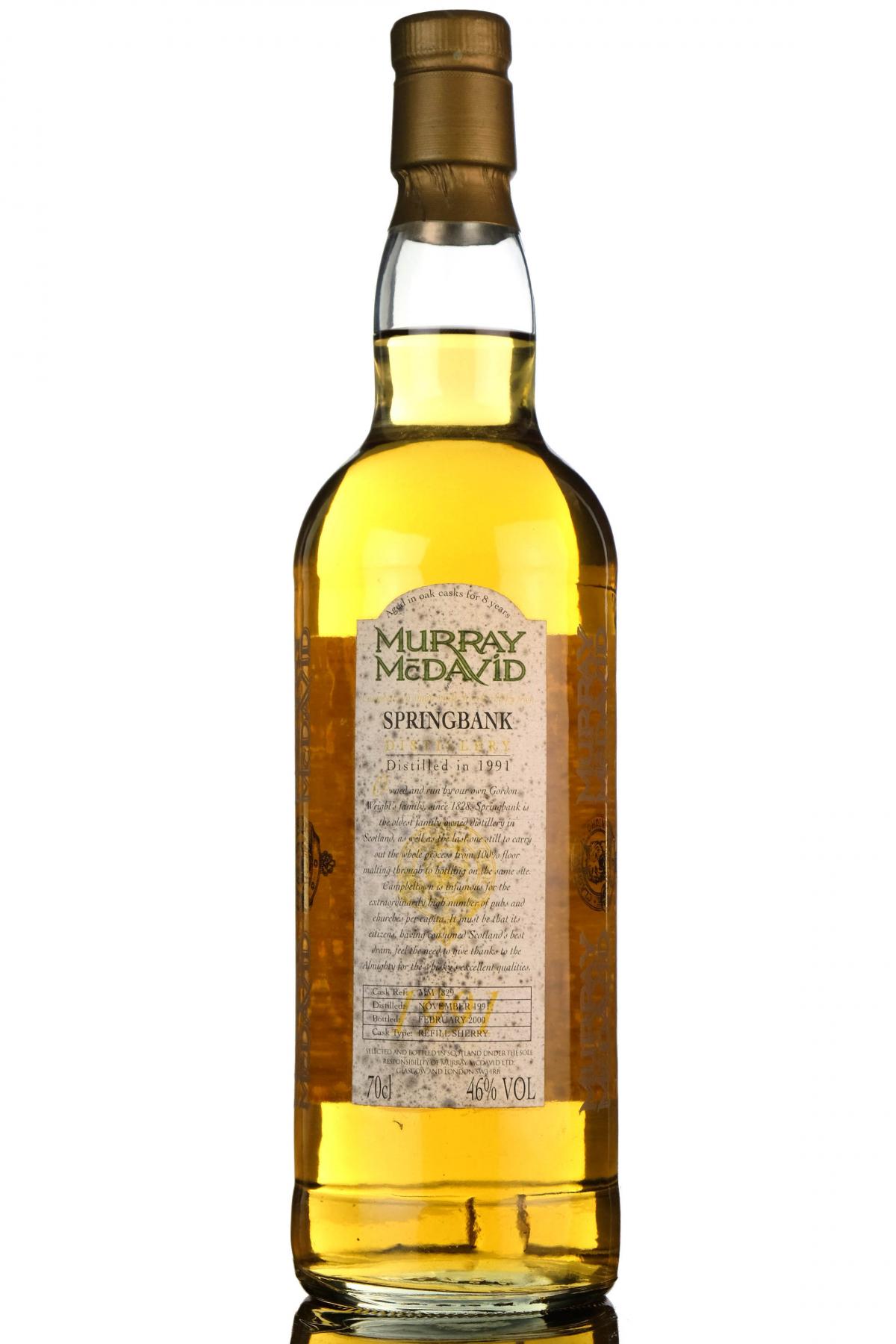 Springbank 1991-2000 - 8 Year Old - Murray McDavid
