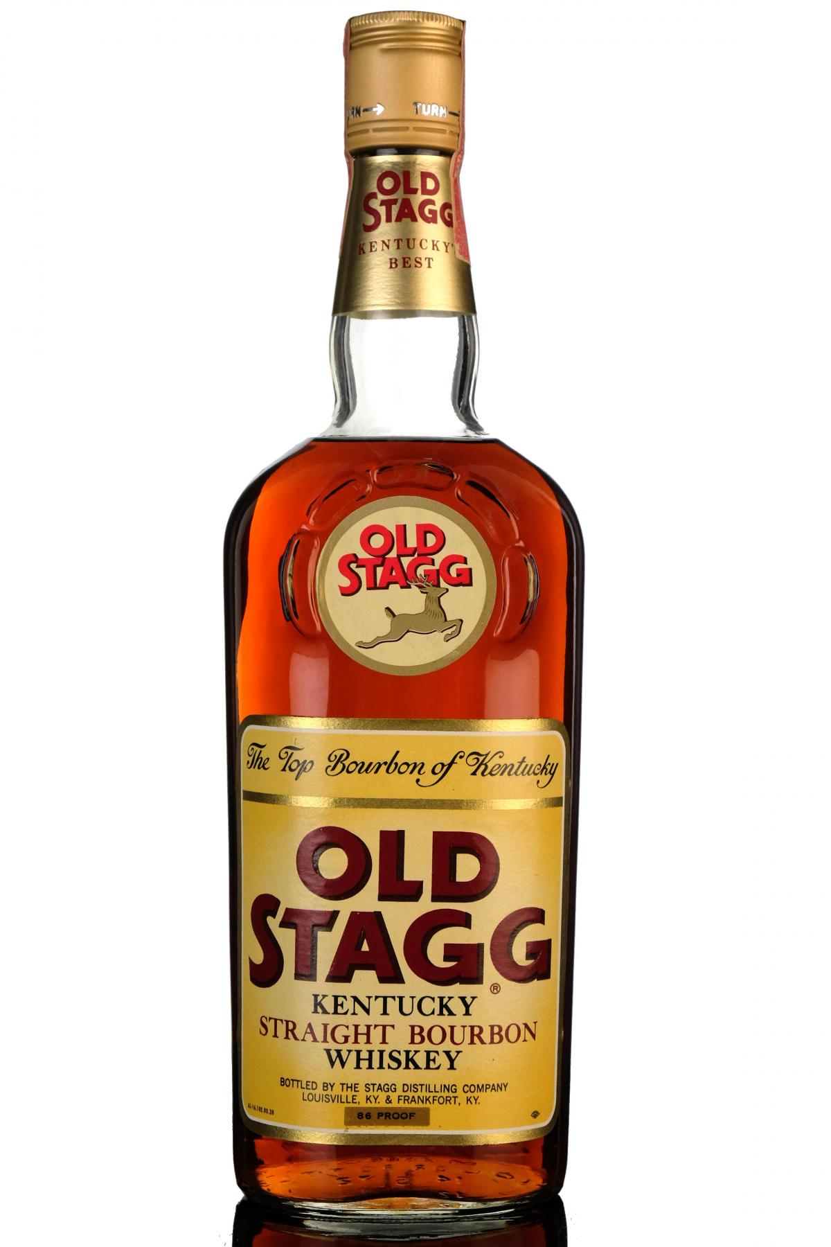 Old Stagg Kentucky Straight Bourbon Whiskey Rotation 1972