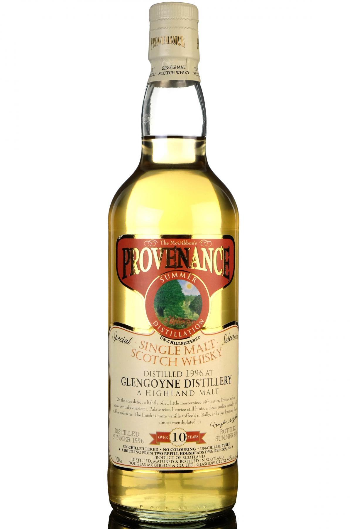 Glengoyne 1996-2006 - 10 Year Old - Provenance