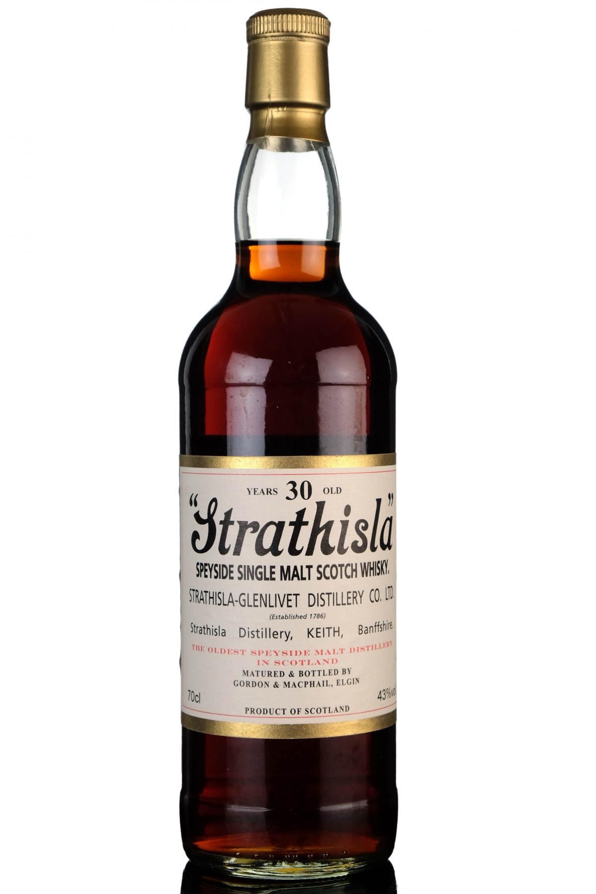 Strathisla 30 Year Old - Gordon & MacPhail