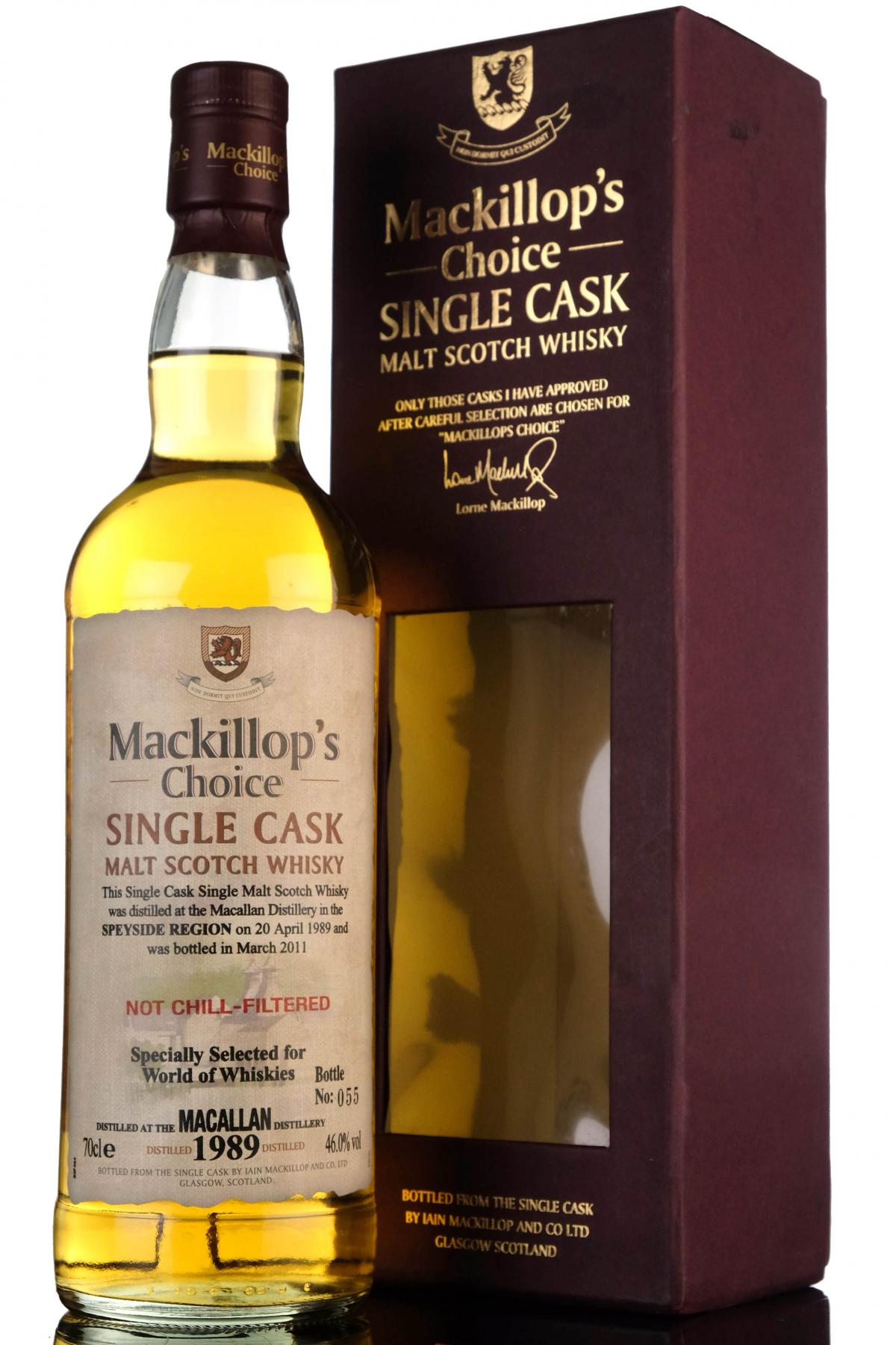 Macallan 1989-2011 - Mackillops Choice