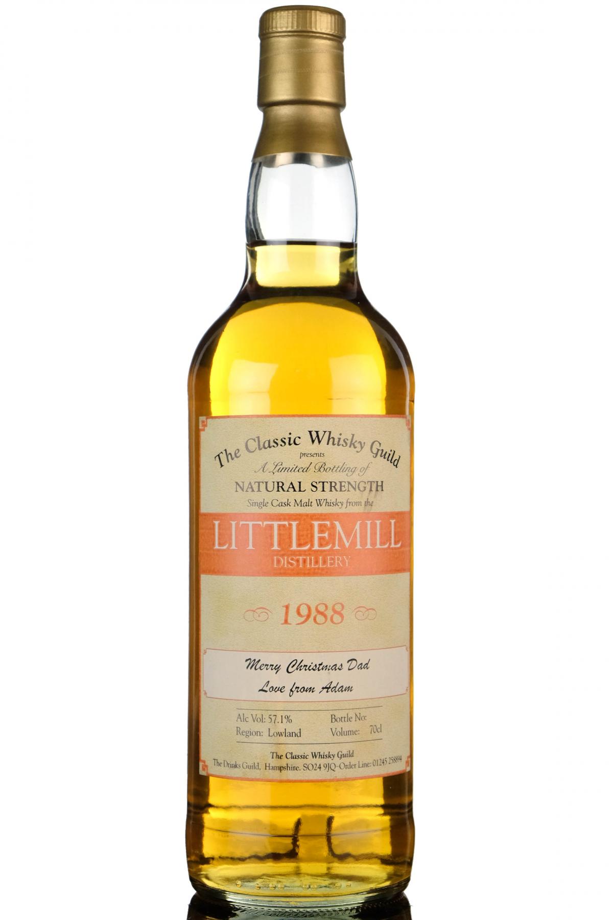 Littlemill 1988 - The Classic Whisky Guild