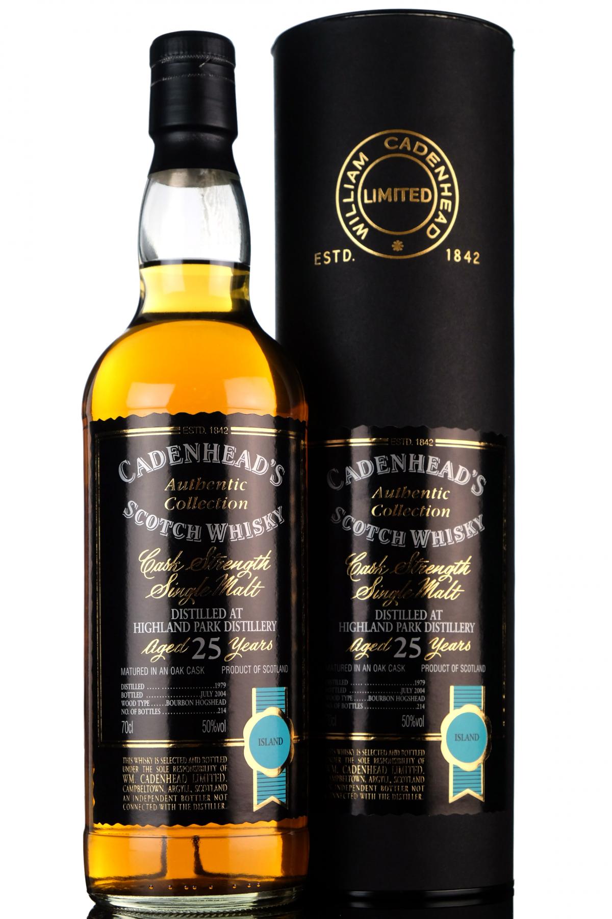 Highland Park 1979-2004 - 25 Year Old - Cadenheads Authentic Collection