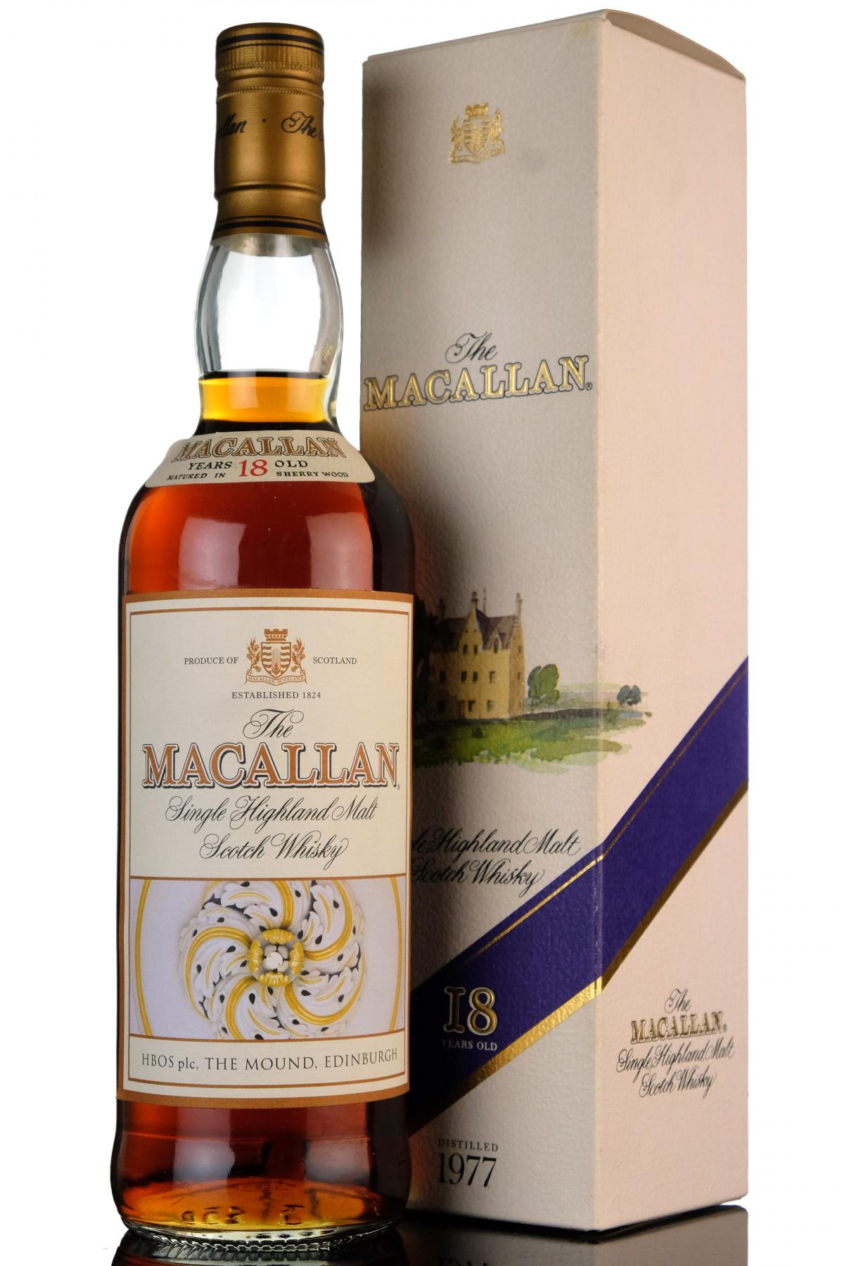 Macallan 1977 - 18 Year Old - The Mound Edinburgh Bank Of Scotland