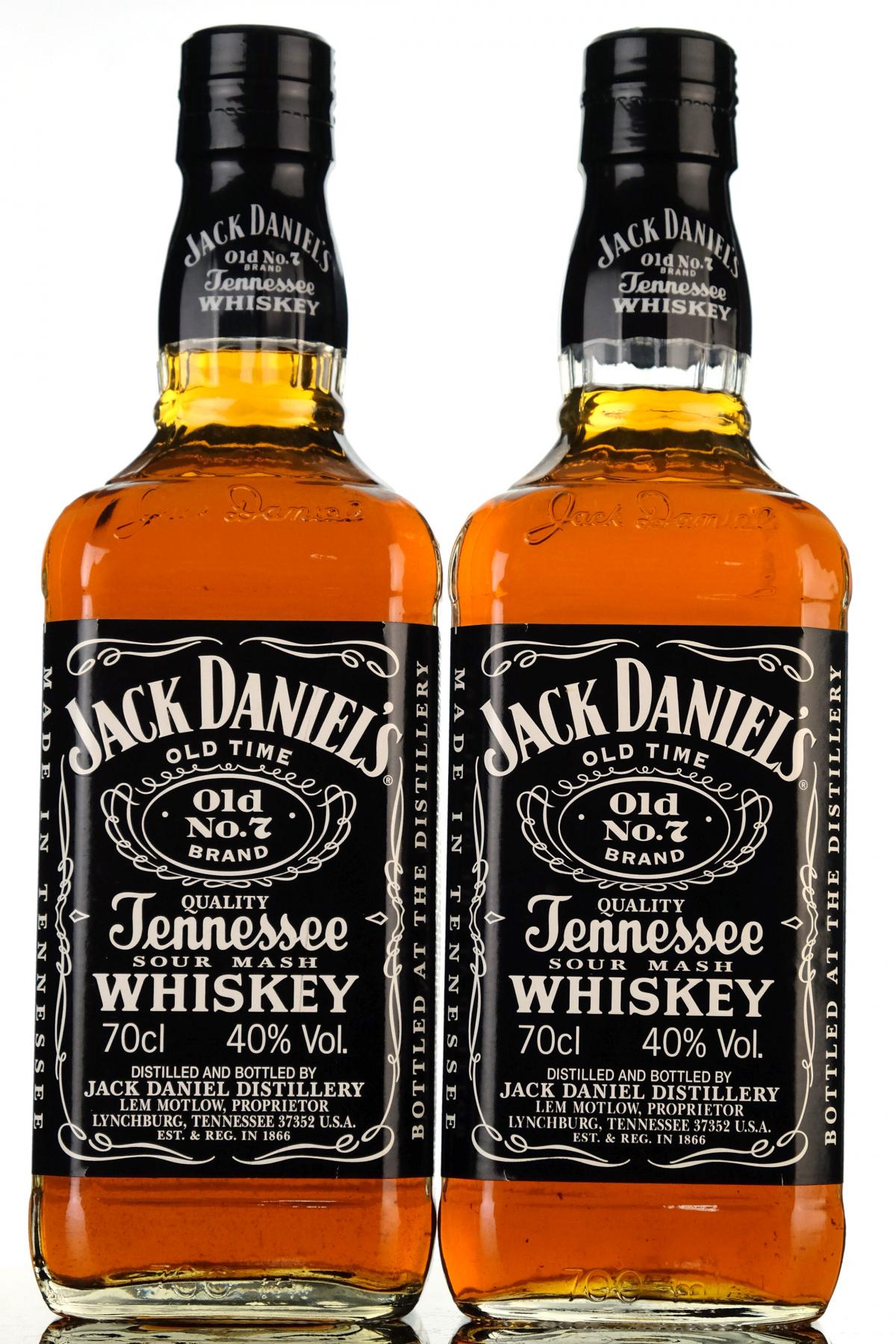 2 x Jack Daniels Tennessee Bourbon Whiskey