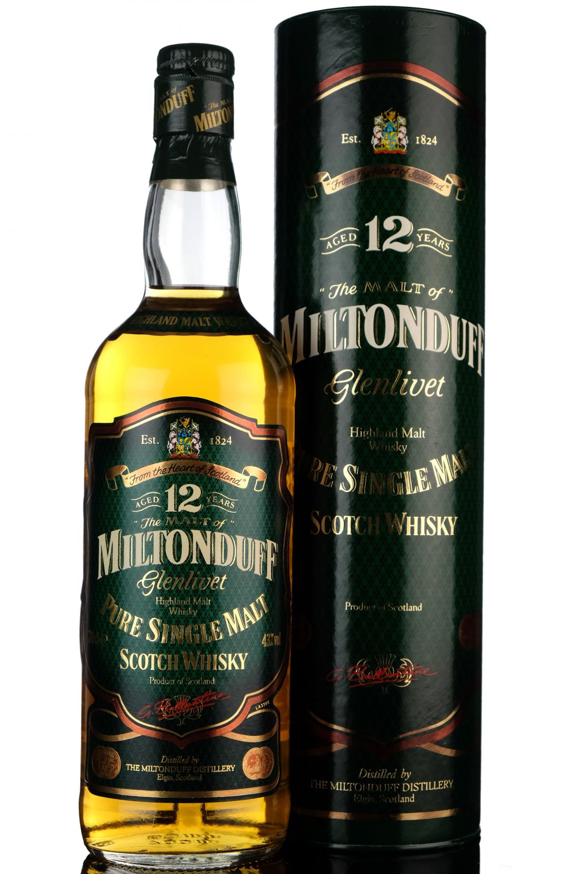 Miltonduff 12 Year Old - 1990s