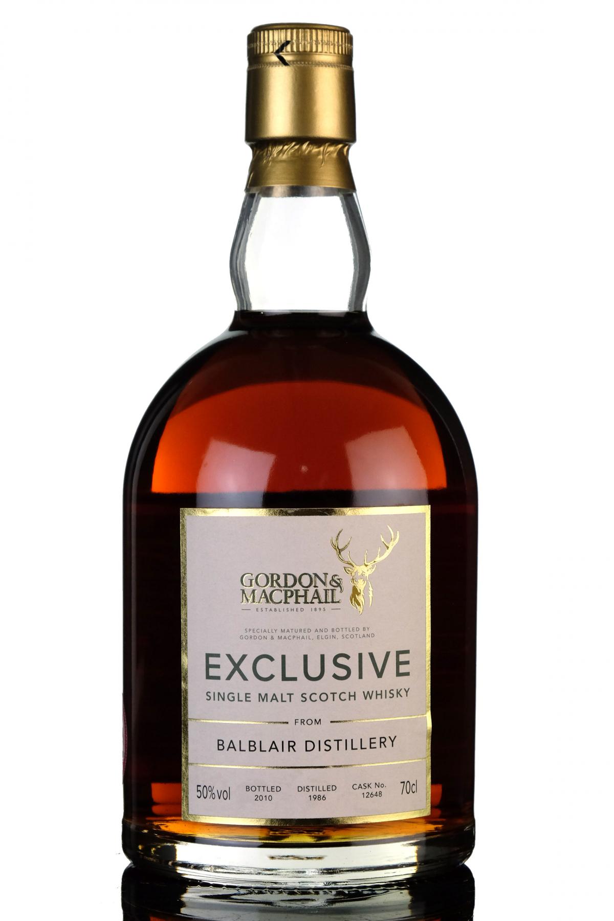 Balblair 1986-2010 - Gordon & MacPhail - Single Cask 12648