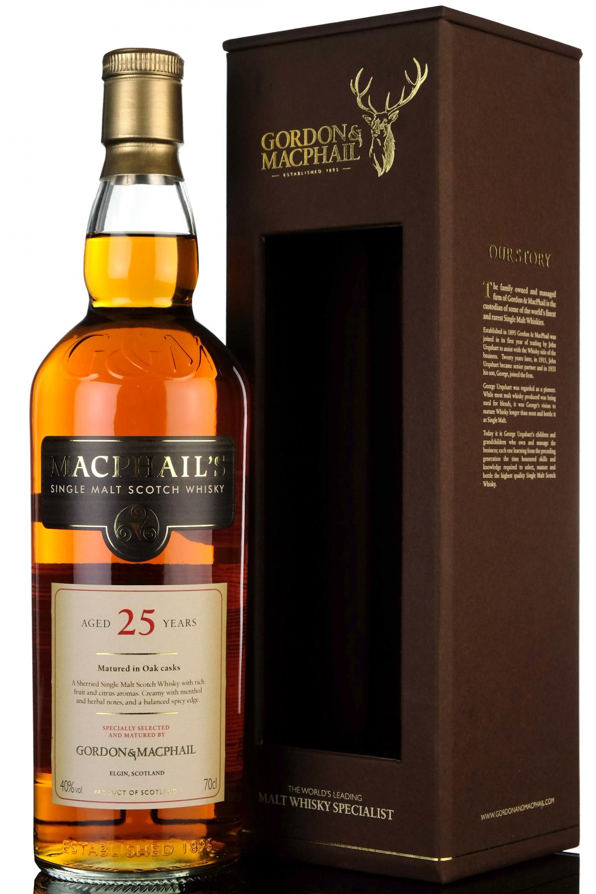 MacPhails 25 Year Old - Gordon & MacPhail