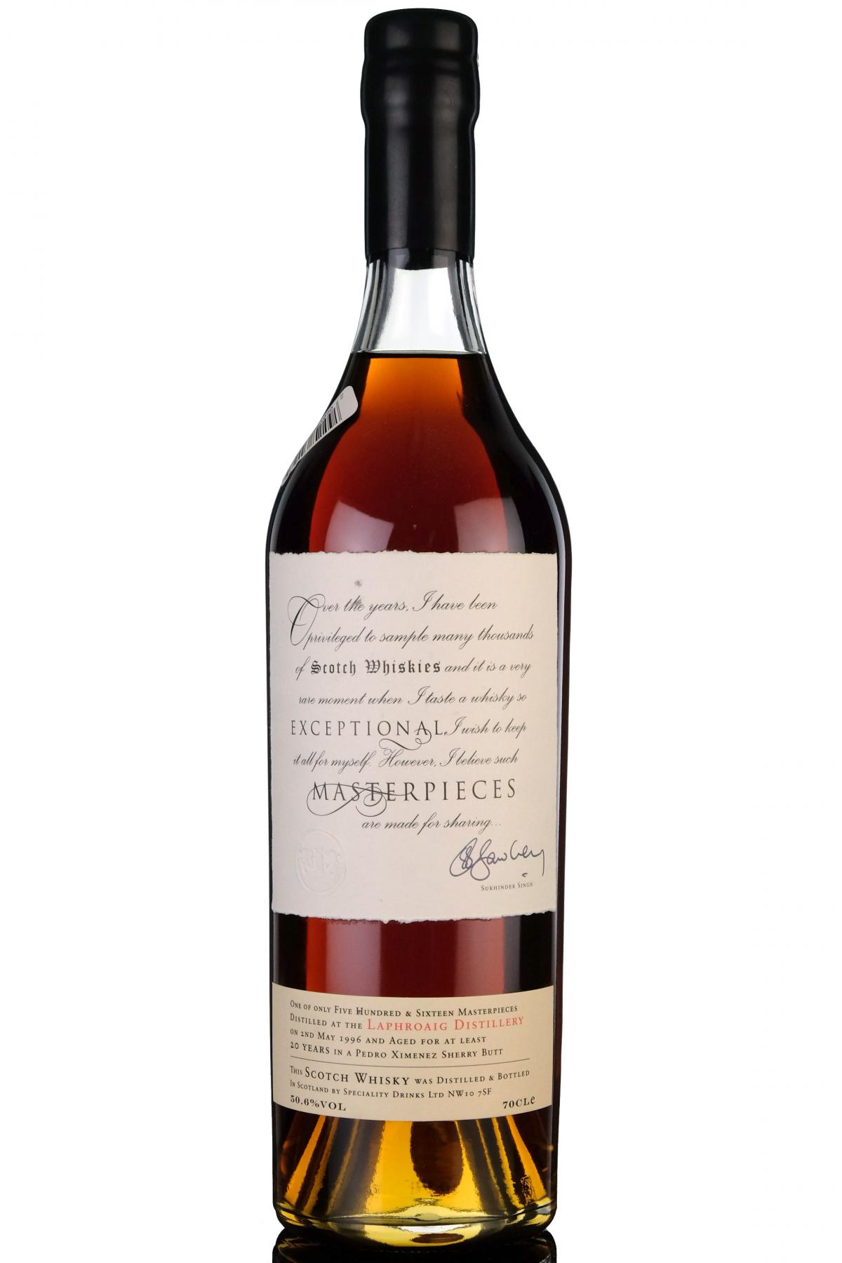 Laphroaig 1996 - 20 Year Old - Masterpieces