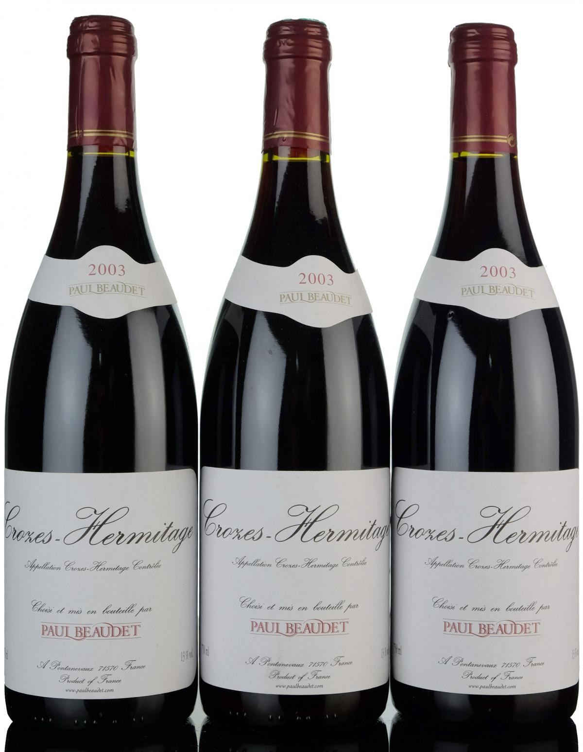 3 x Paul Braudet 2003 - Crozes Hermitage Wine