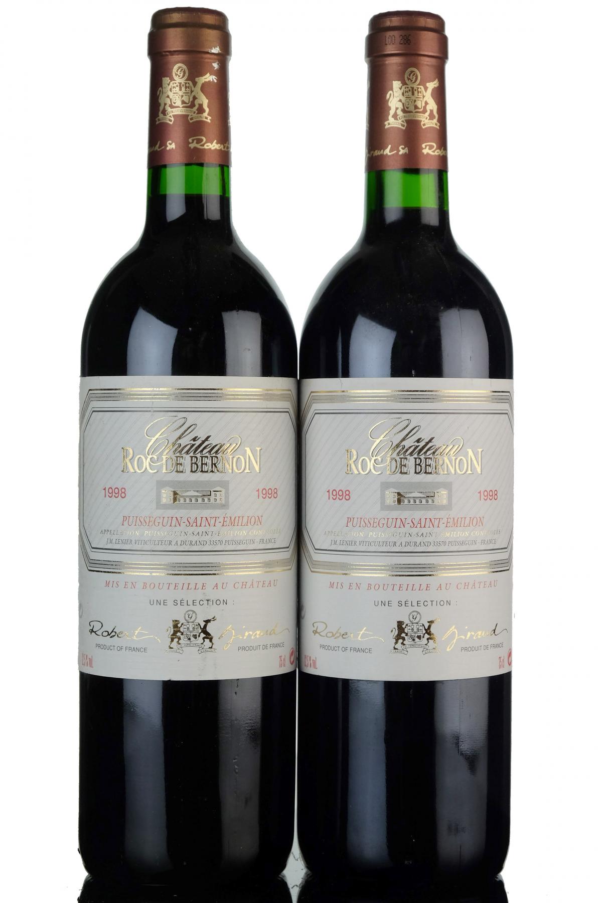 2 x Chateau 1998  Roc De Bernon Wine