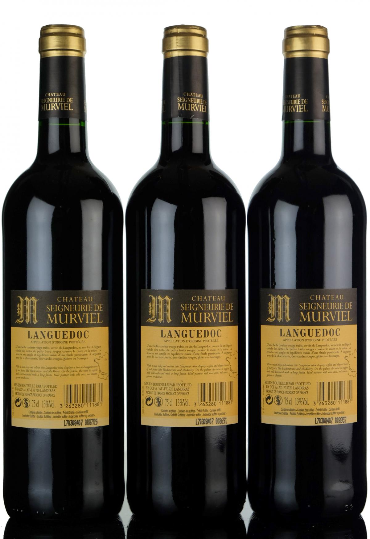 3 x Chateau Seigneurie De Murviel 2016 Languedoc Wine