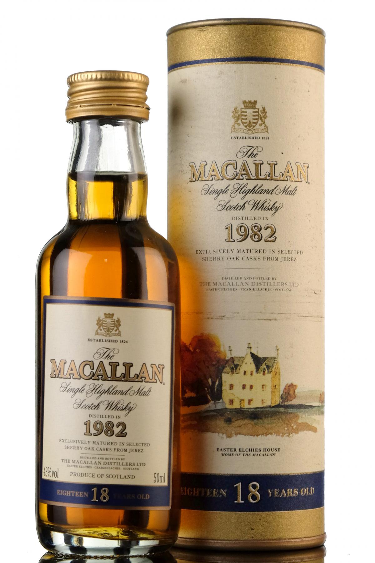 Macallan 1982 - 18 Year Old - Sherry Cask - Miniature