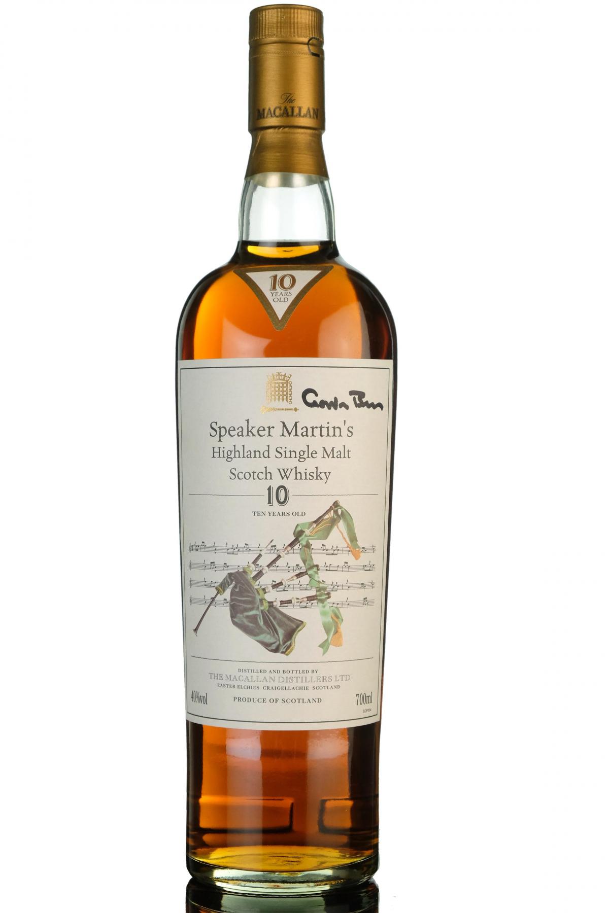 Macallan 10 Year Old - Speaker Martins