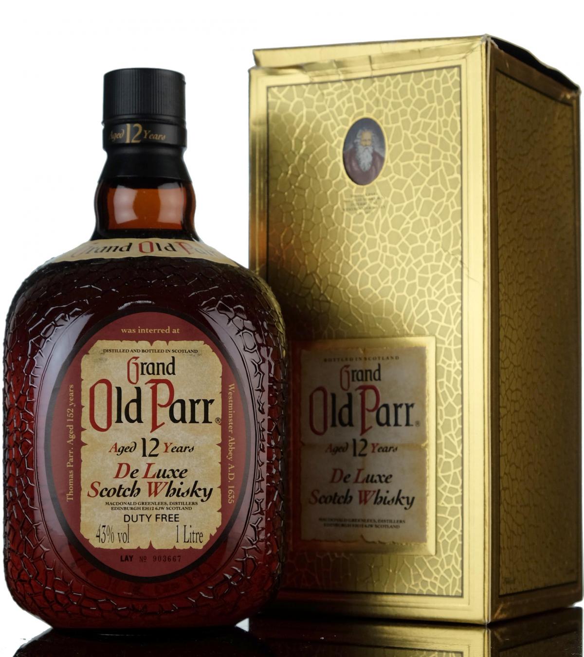 Grand Old Parr 12 Year Old - 1980s - 1 Litre