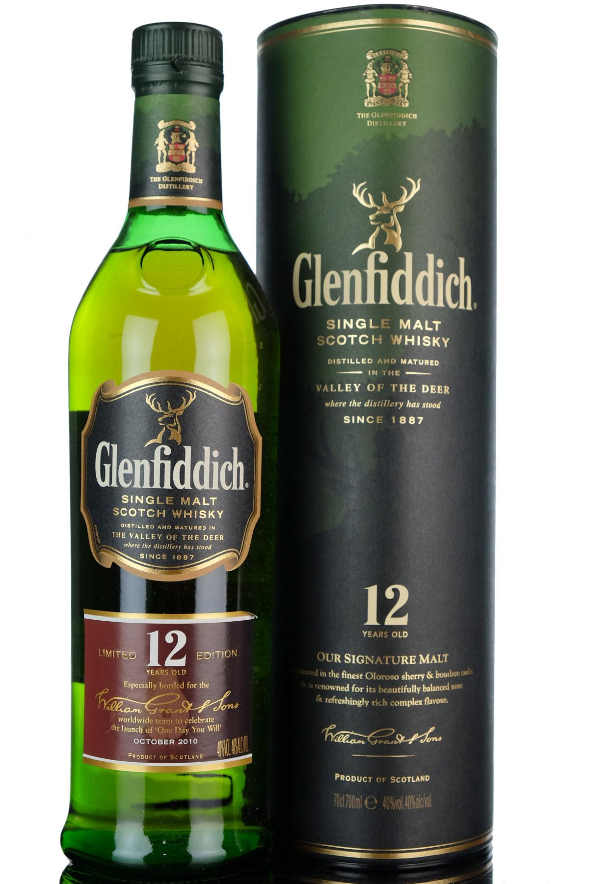 Glenfiddich 12 One Day U Will 2010 Release
