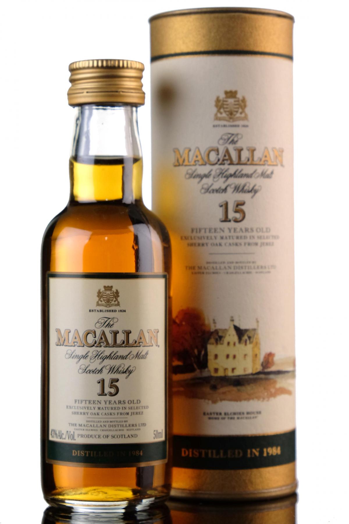 Macallan 1984 - 15 Year Old Miniature