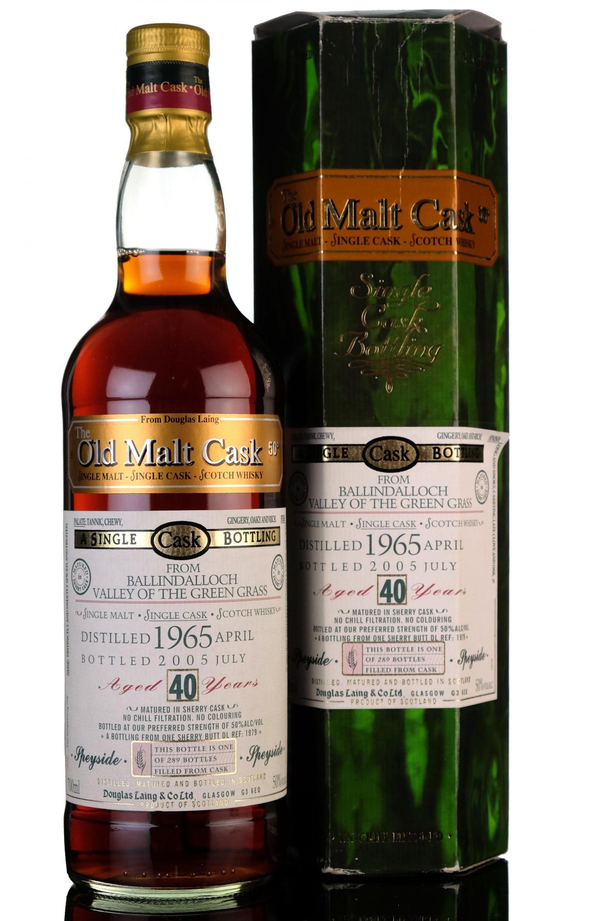 Ballindalloch 19652005  40 Year Old  Douglas Laing  Old Malt Cask