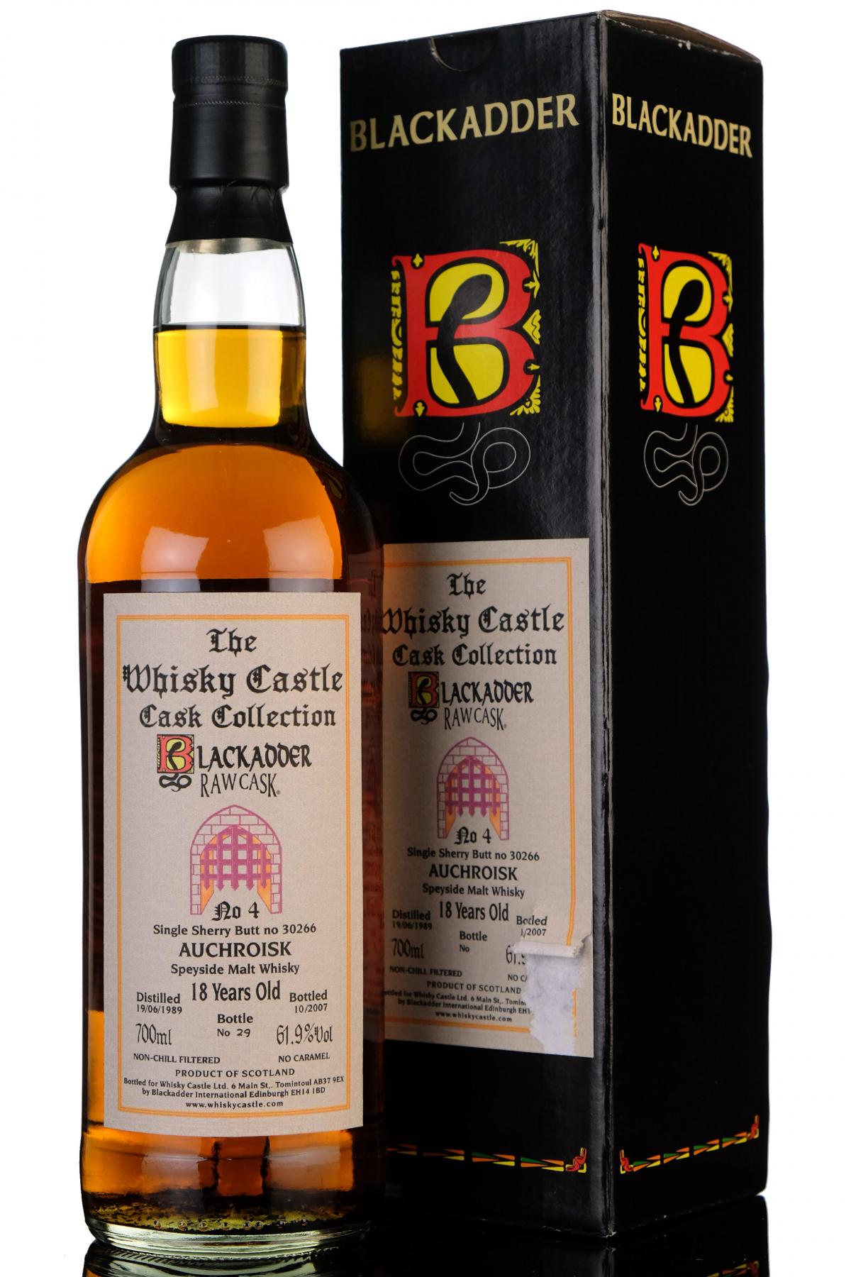 Auchroisk 1989-2007 - 18 Year Old - Blackadder Raw Cask