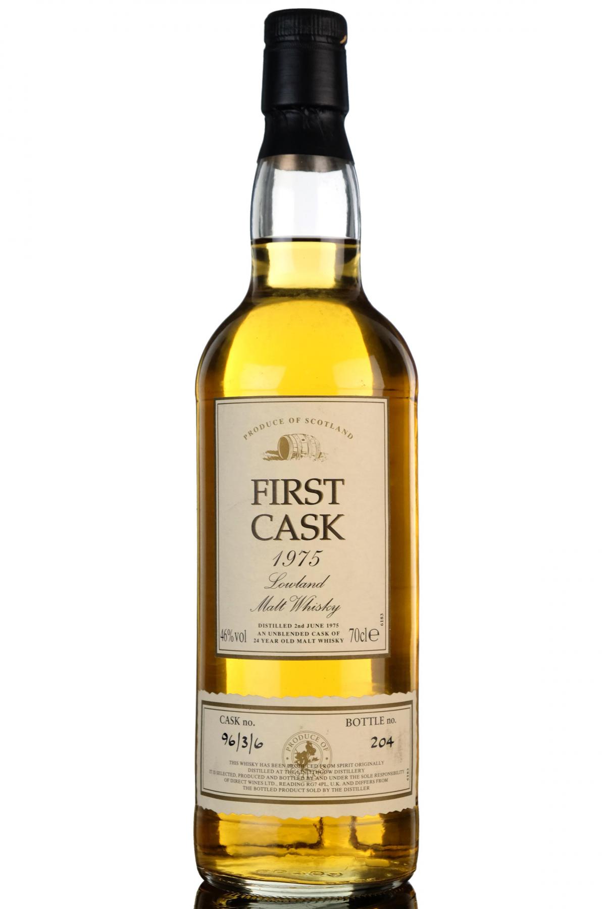 Linlithgow 1975  24 Year Old  First Cask 9636