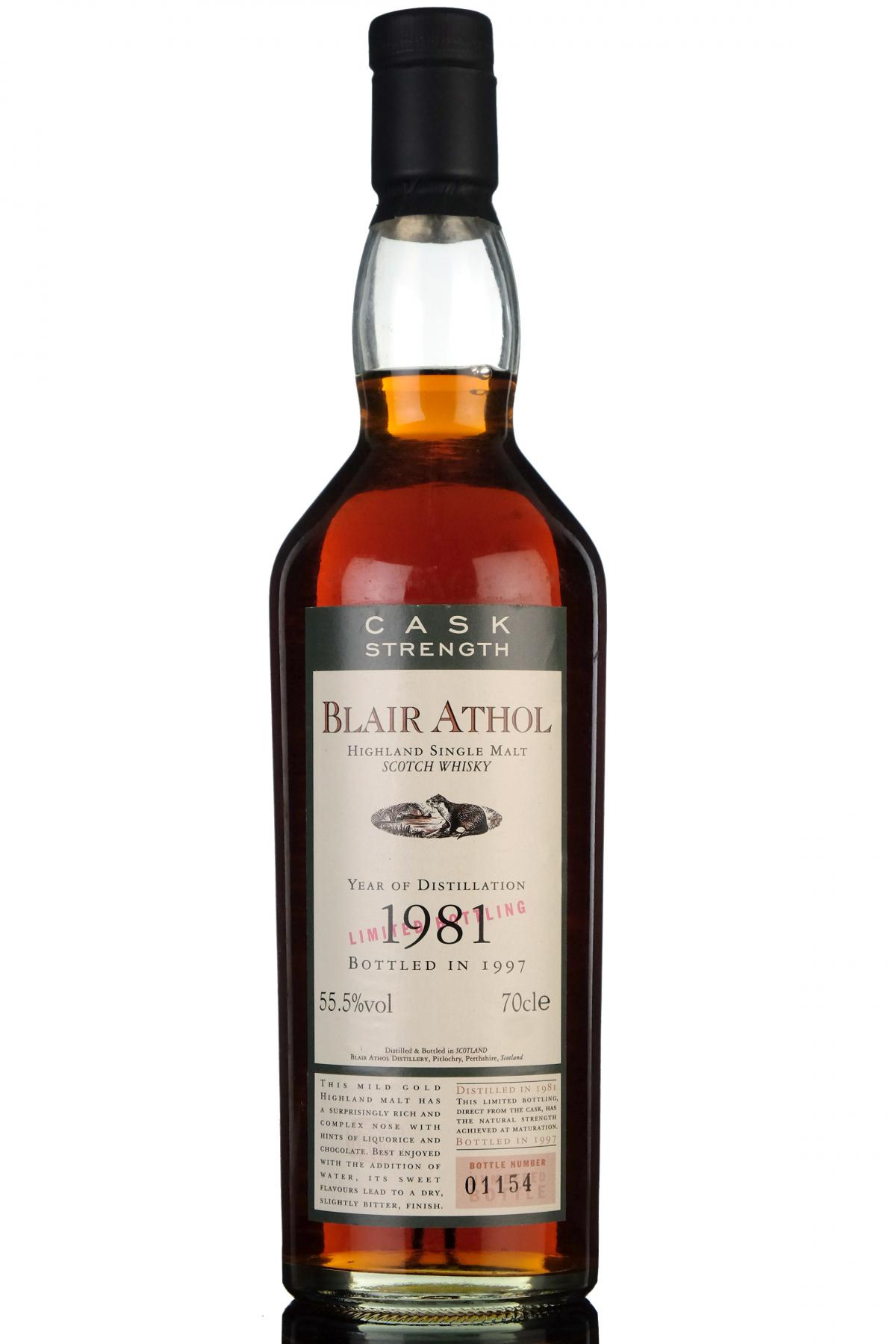 Blair Athol 1981-1997 - Flora & Fauna - Cask Strength