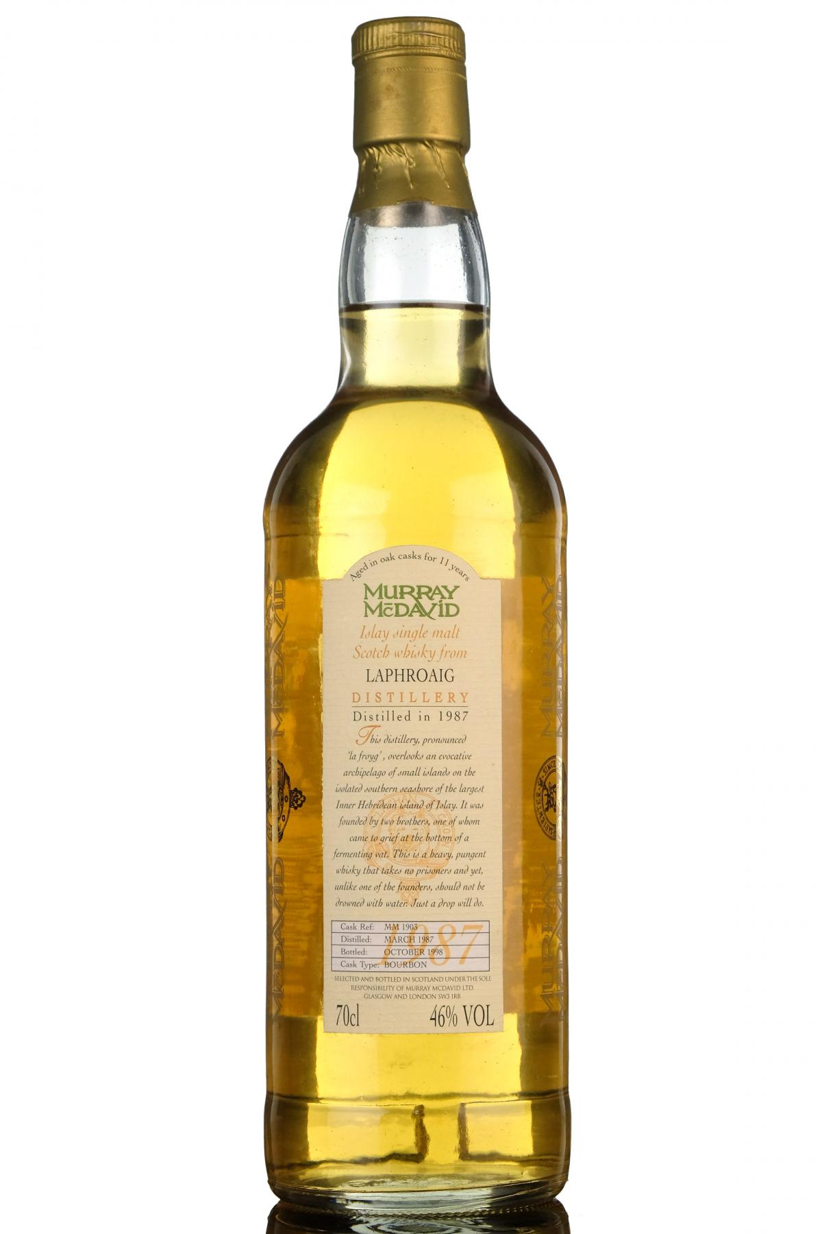 Laphroaig 1987-1998 - 11 Year Old - Murray McDavid