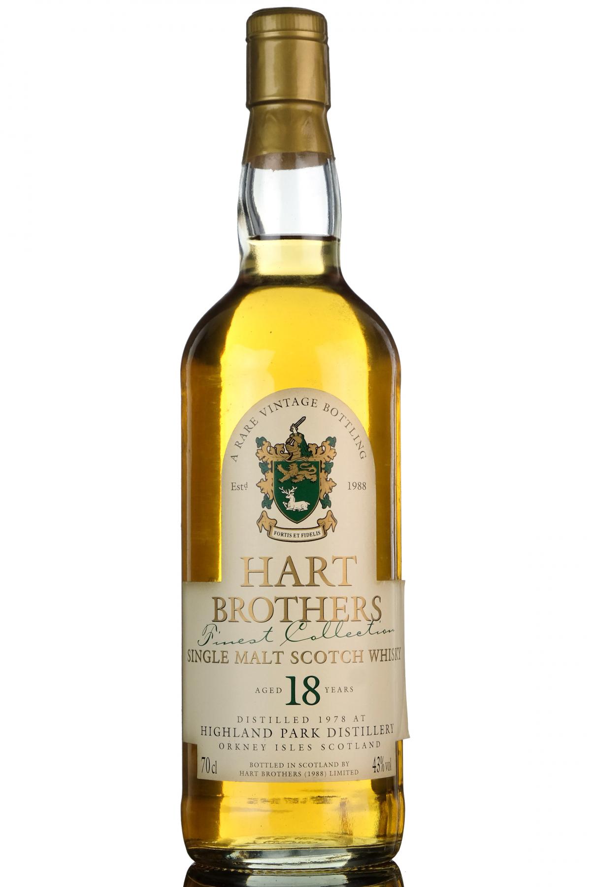 Highland Park 1978-1998 - 18 Year Old - Hart Brothers - Finest Collection