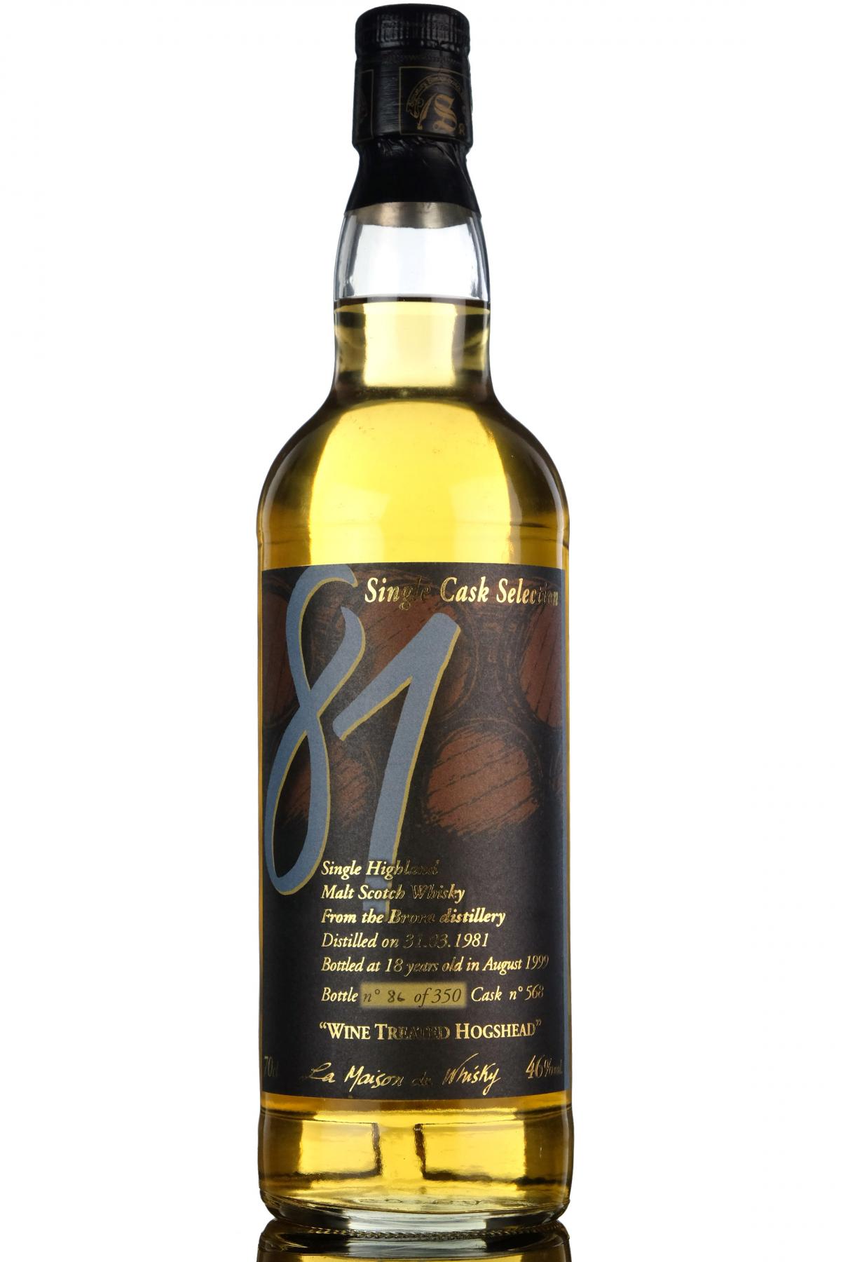 Brora 1981-1999 - La Maison Du Whisky - Single Cask 568