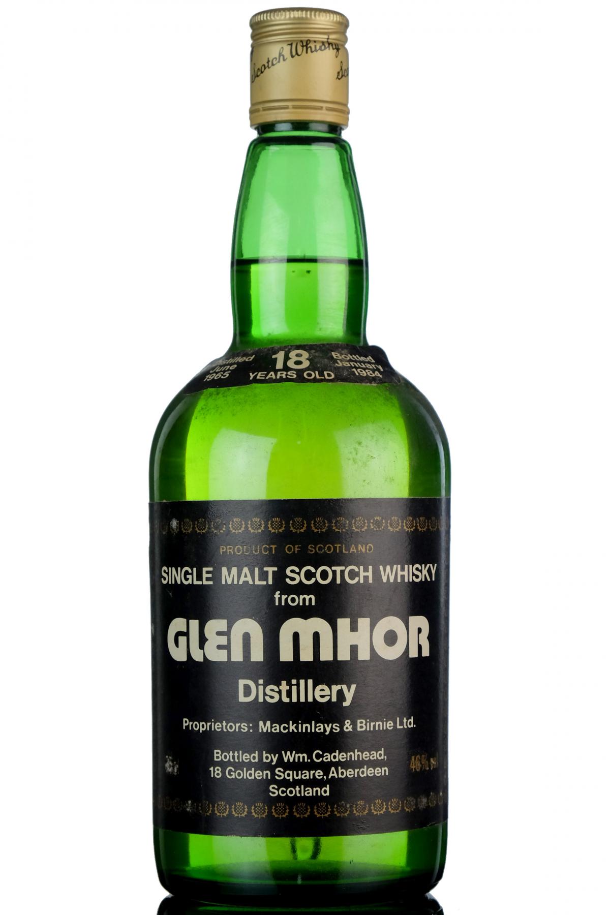 Glen Mhor 1965-1984 - 18 Year Old - Cadenhead Dumpy